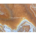 Warna Asli Onyx Stone Orange Jade Marble Slab